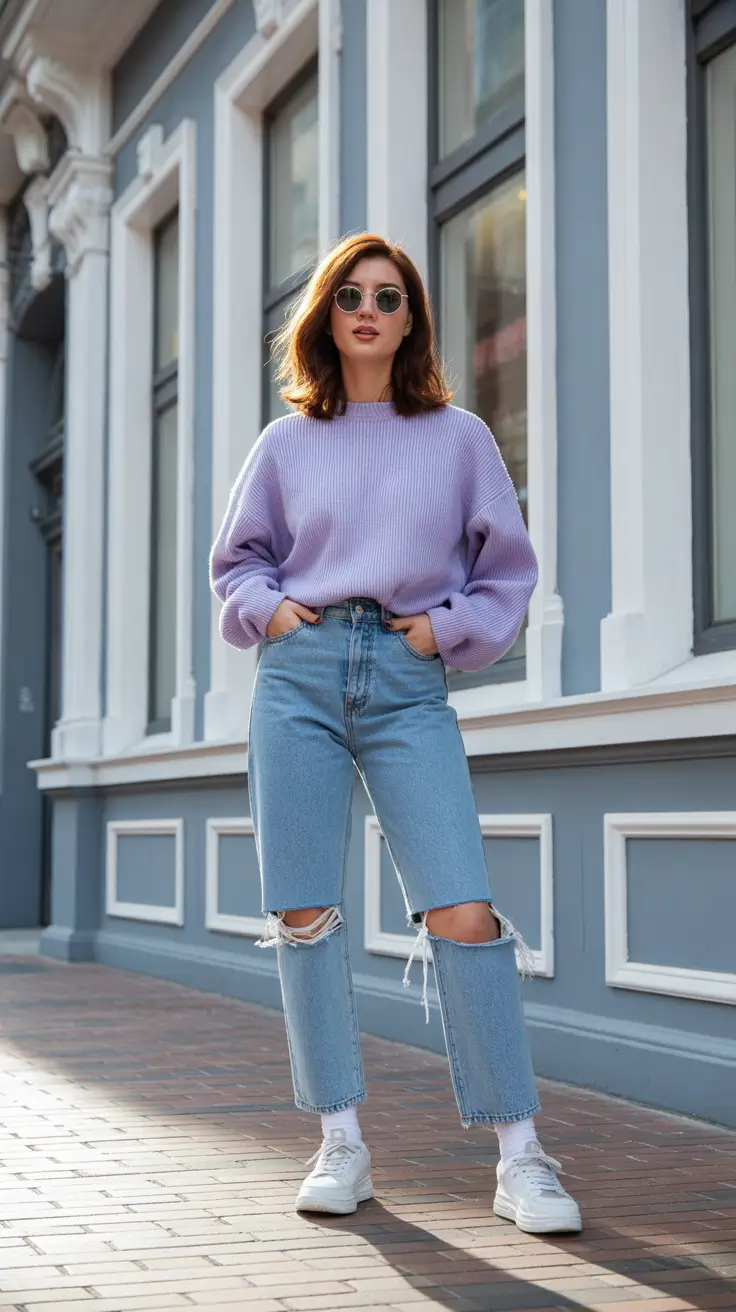 Stylish everyday outfits 2026 Lavender Calm Energy