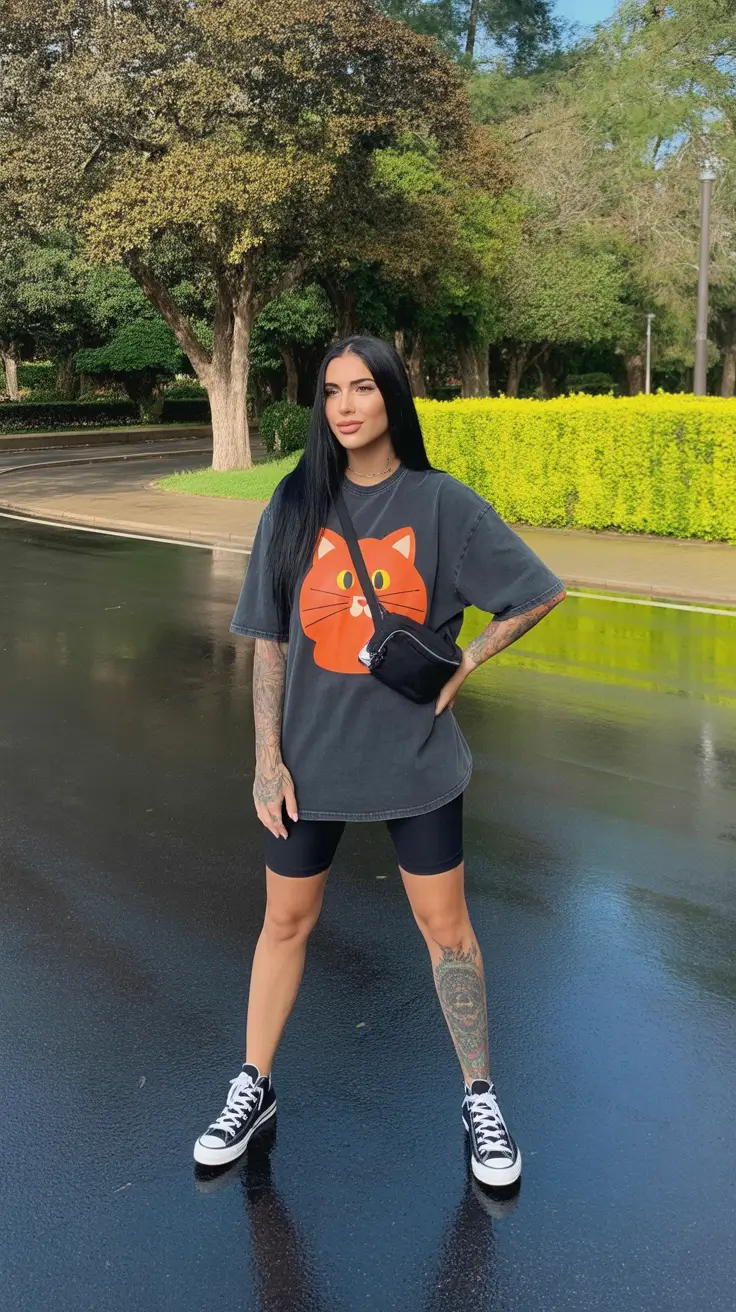 Stylish everyday outfits 2026 Graphic Cool Girl Energy