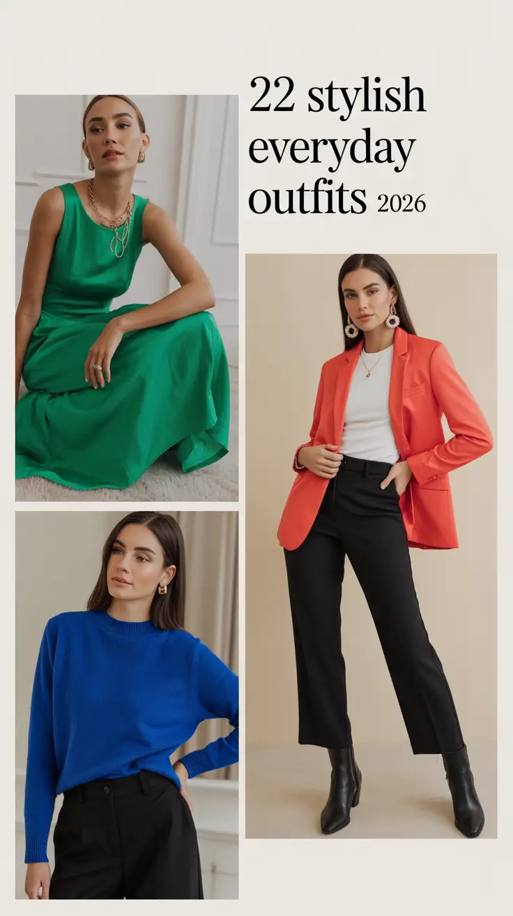 Stylish Everyday Outfits 2026: Chic, Elegant & Effortless Looks for Modern Women