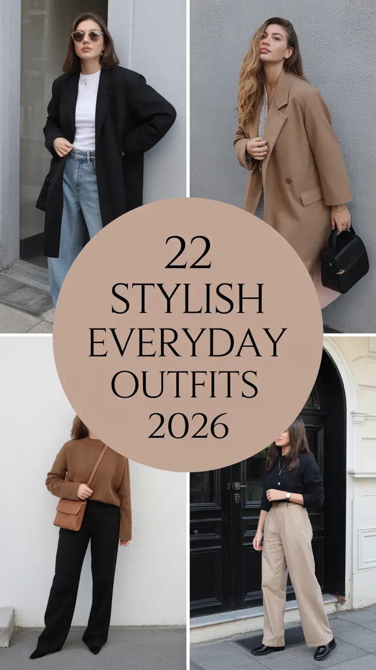 Stylish Everyday Outfits 2026: Chic, Elegant & Effortless Looks for Modern Women