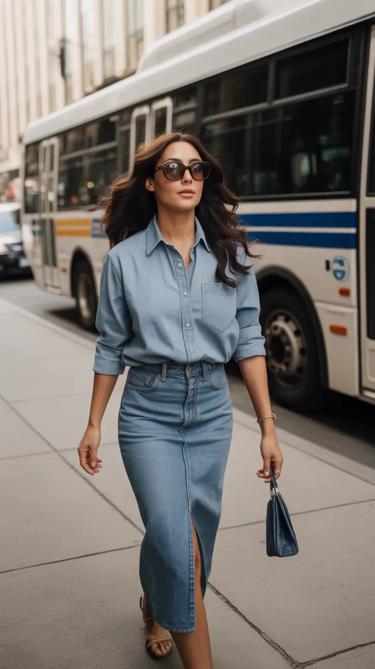 Stylish jeans outfits 2026 Urban Denim on Denim