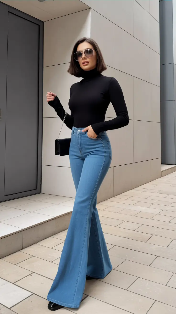 Stylish jeans outfits 2026 Timeless Chic with a Retro Twist