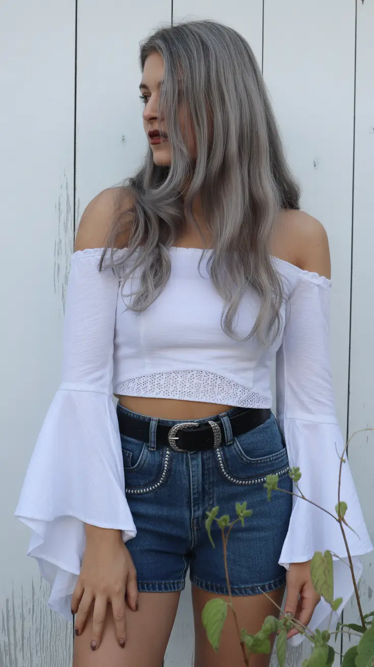 Stylish jeans outfits 2026 Romantic Boho Revival