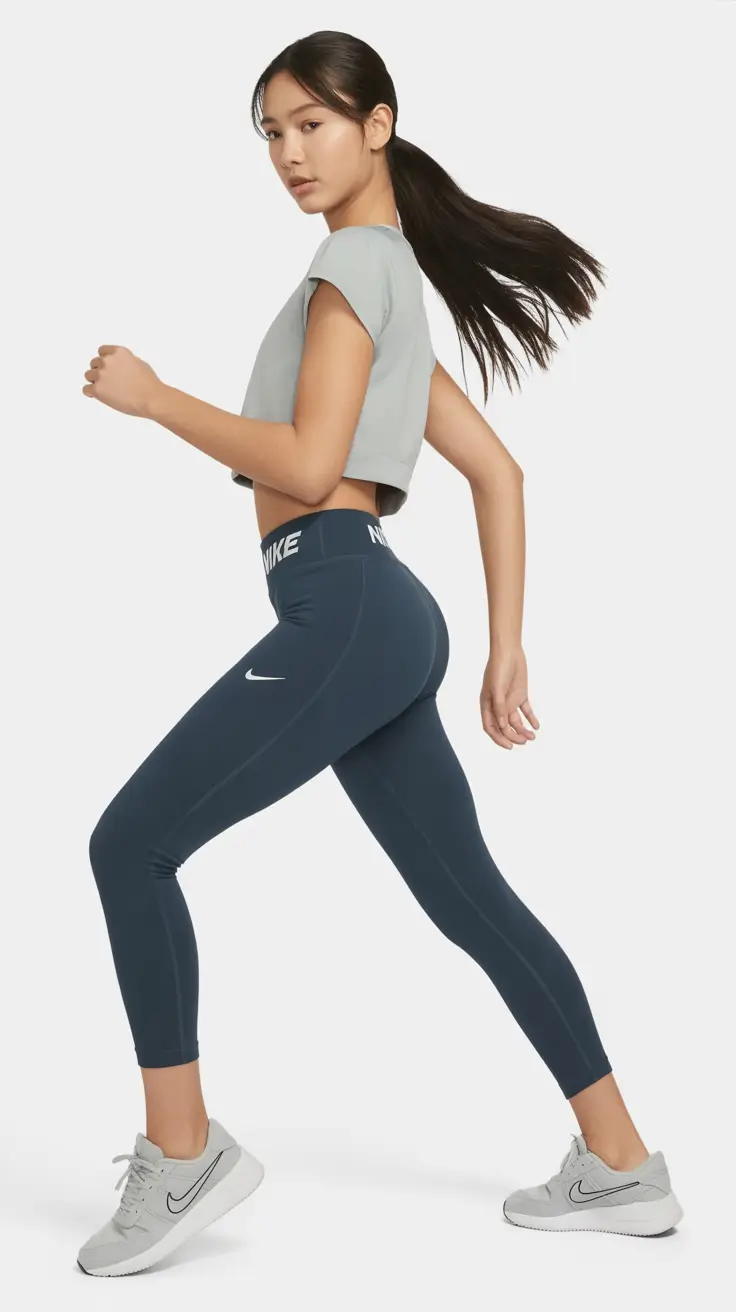 Stylish legging outfits 2026 Navy Motion