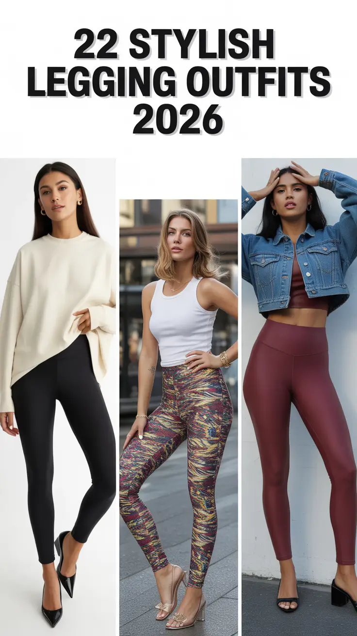 Stylish Legging Outfits 2026: Casual, Cute & Chic Looks You’ll Love All Year