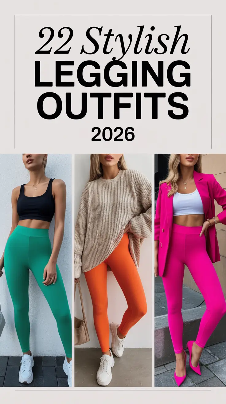 Stylish Legging Outfits 2026: Casual, Cute & Chic Looks You’ll Love All Year