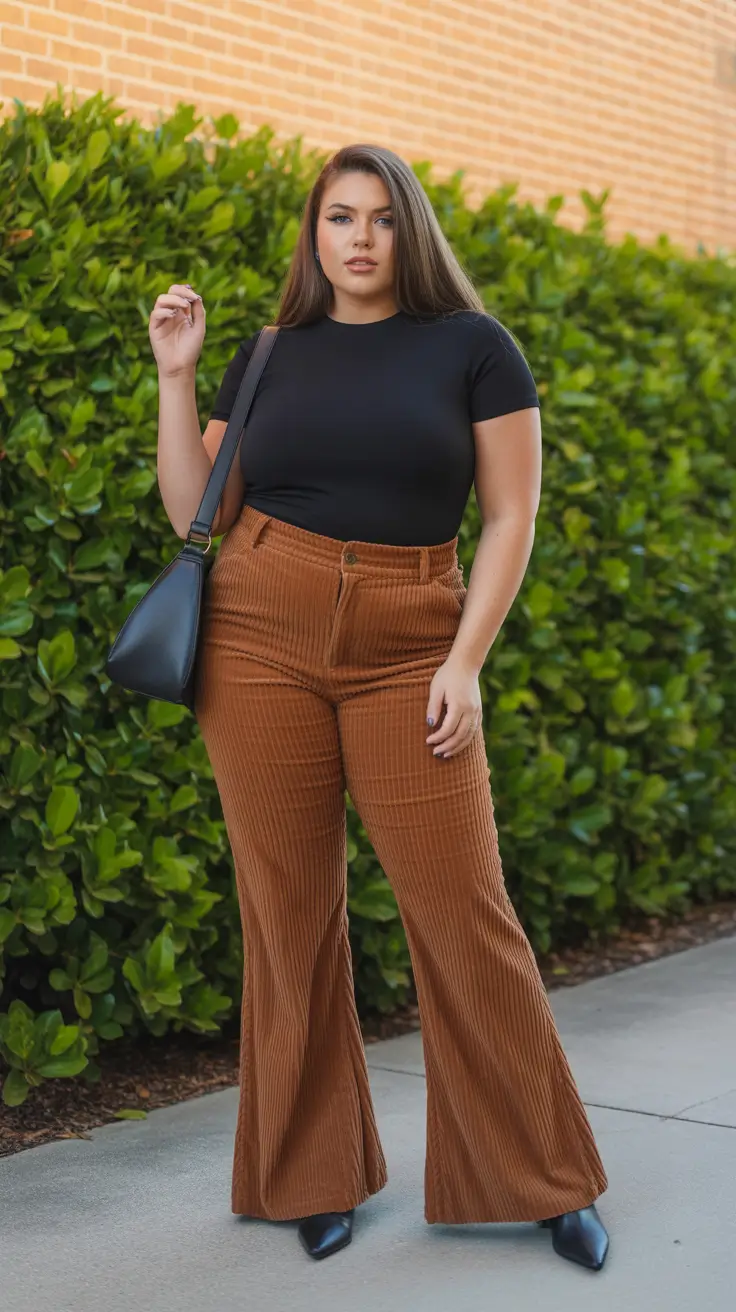 Retro Corduroy Chic Stylish midsize outfits 2026