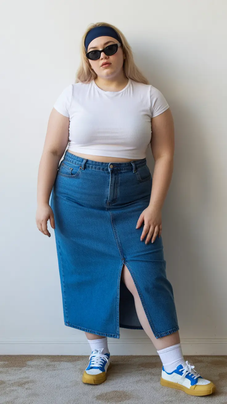 Retro Denim Cool Stylish midsize outfits 2026