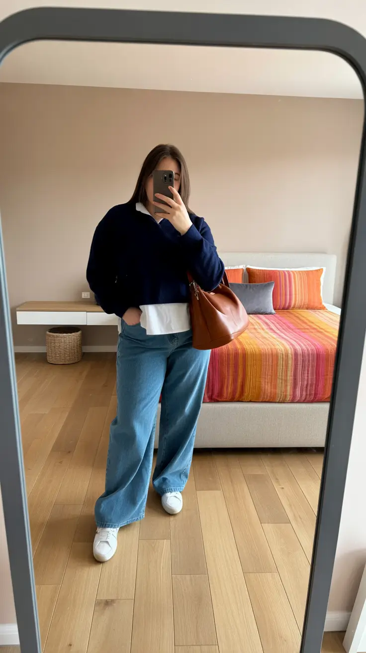 Preppy Comfort Remix Stylish midsize outfits 2026