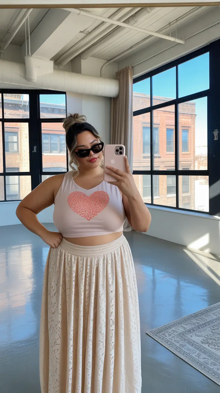 Soft Heart Glow Stylish midsize outfits 2026