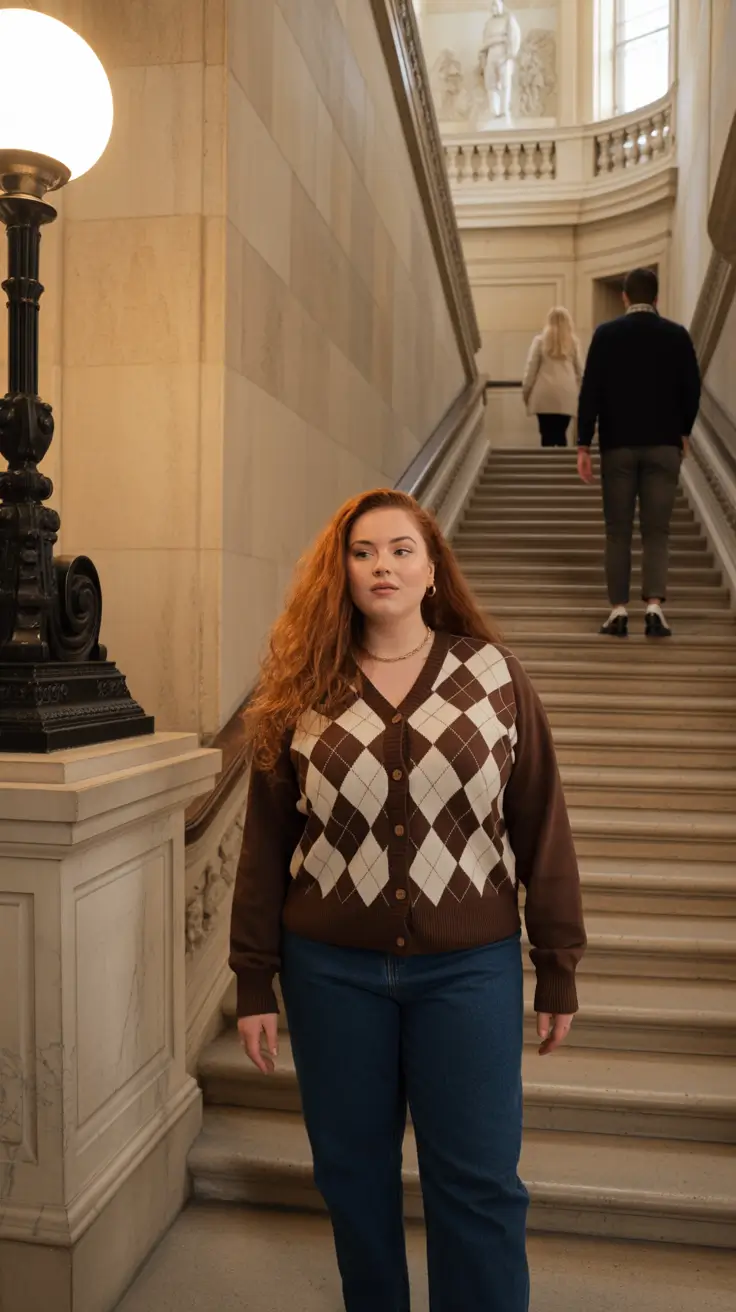 Classic Argyle Revival Stylish midsize outfits 2026