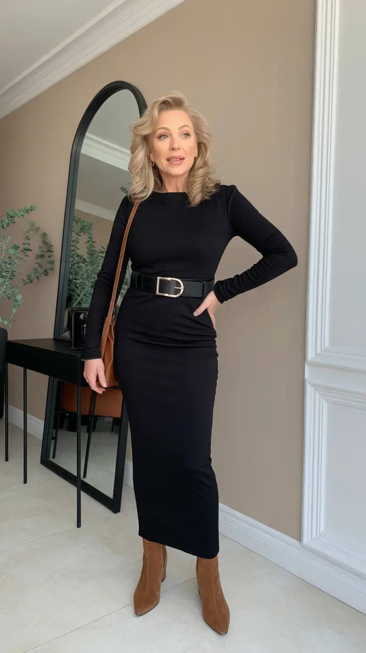 outfits for women over 50 dresses Timeless Black Elegance