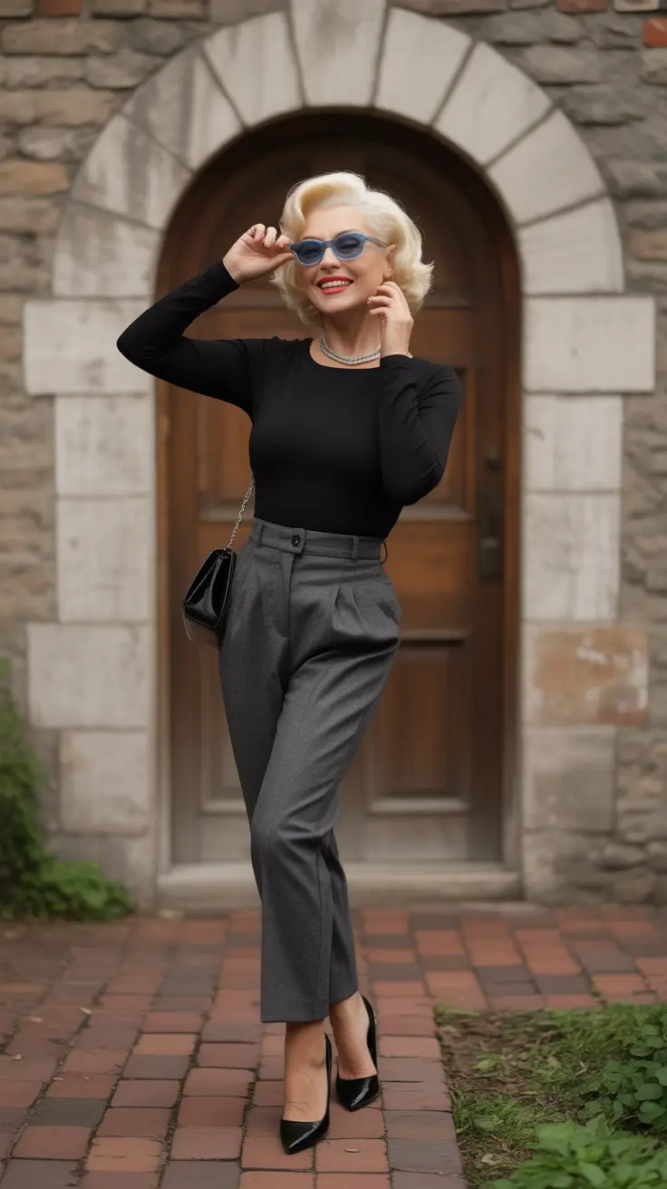 outfits for women over 50 2026 Retro Sophistication