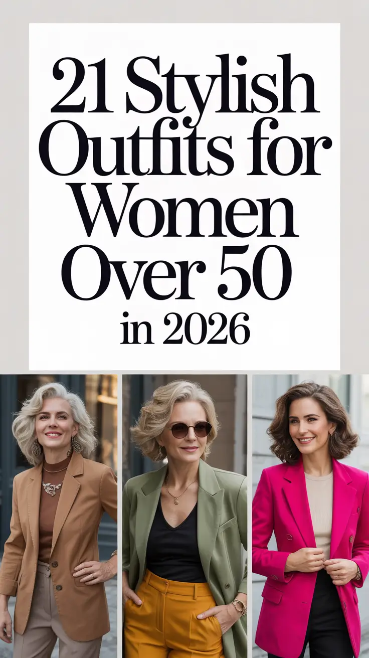 Stylish Outfits for Women Over 50 in 2026: Classy Casual Looks That Feel Fresh and Fashionable