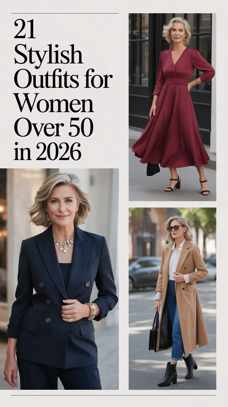 Stylish Outfits for Women Over 50 in 2026: Classy Casual Looks That Feel Fresh and Fashionable