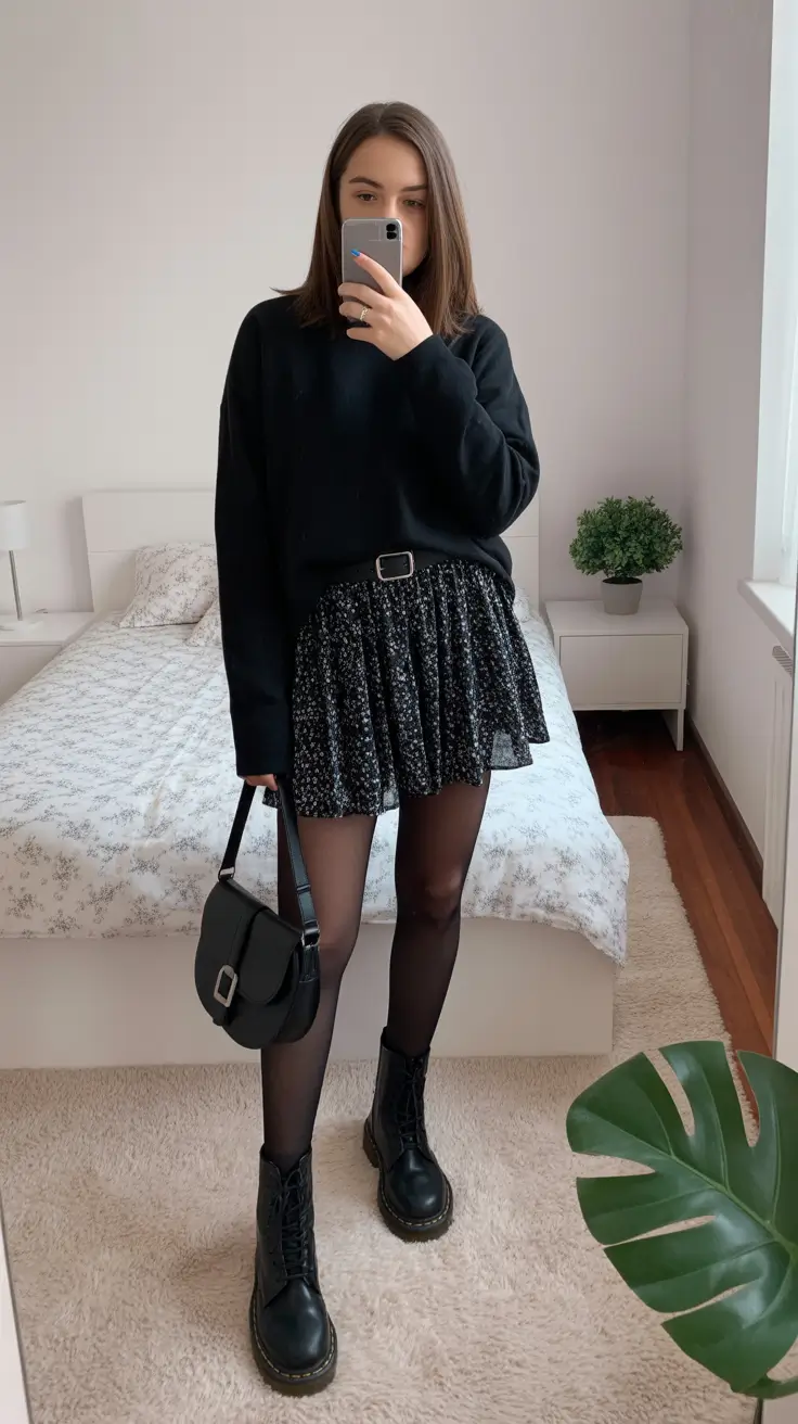 Stylish sweater outfits 2026 Minimalist Black Confidence