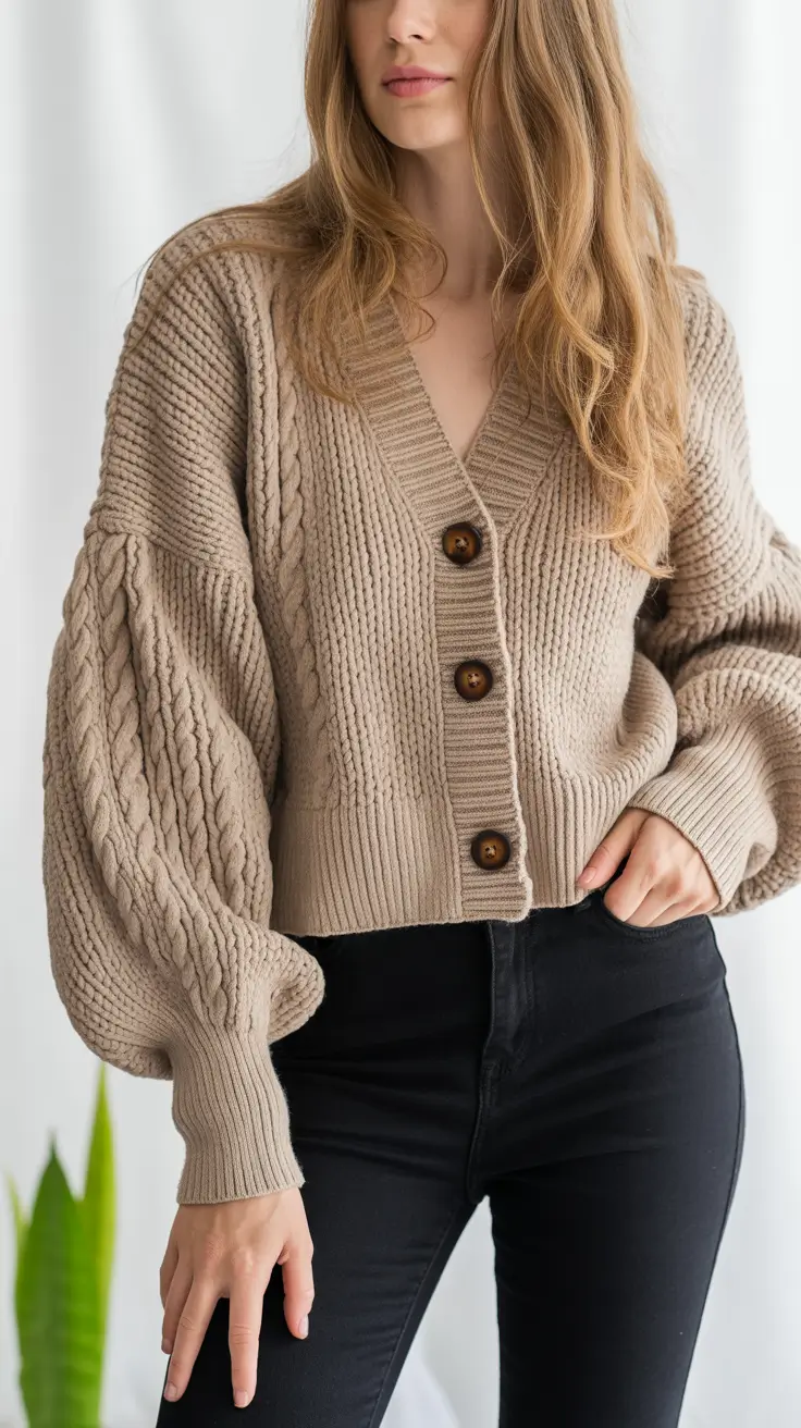Stylish sweater outfits 2026 Beige Textures and Calm Neutrals