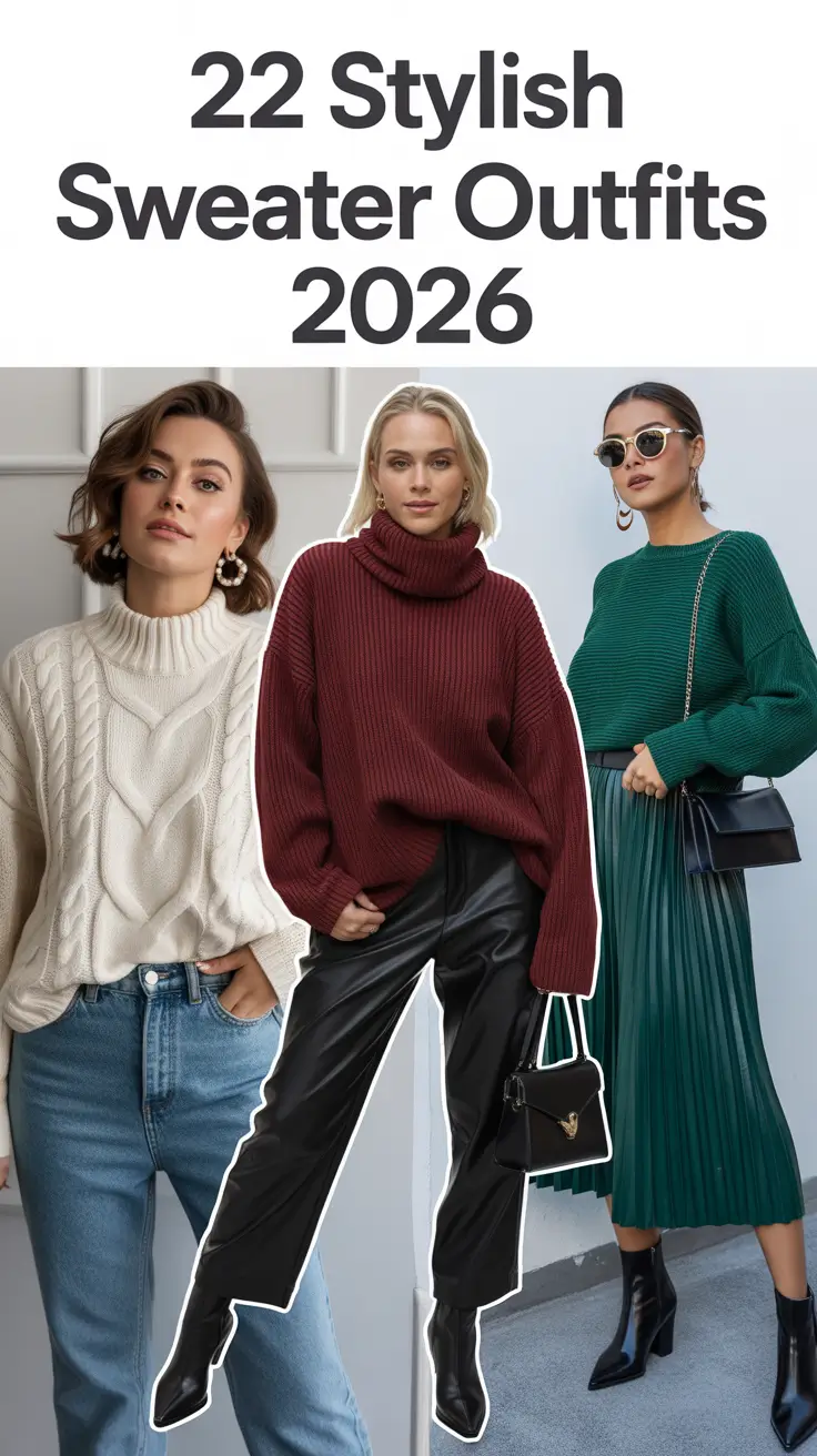 Stylish Sweater Outfits 2026: Cozy, Chic & Effortless Looks for Every Season