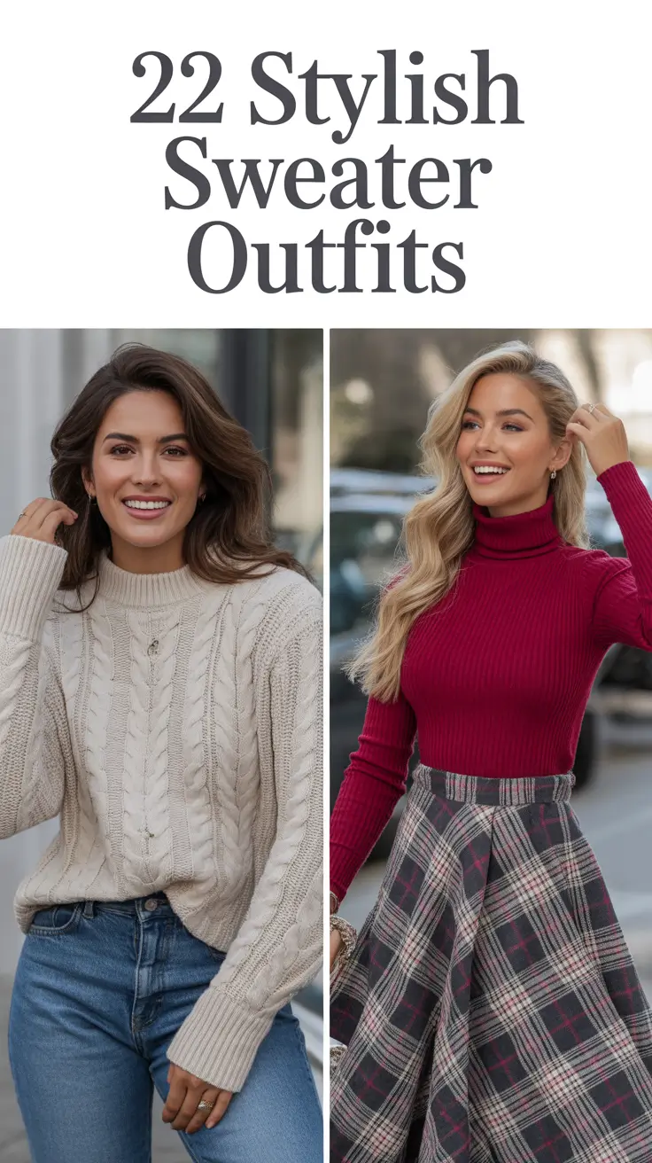 Stylish Sweater Outfits 2026: Cozy, Chic & Effortless Looks for Every Season
