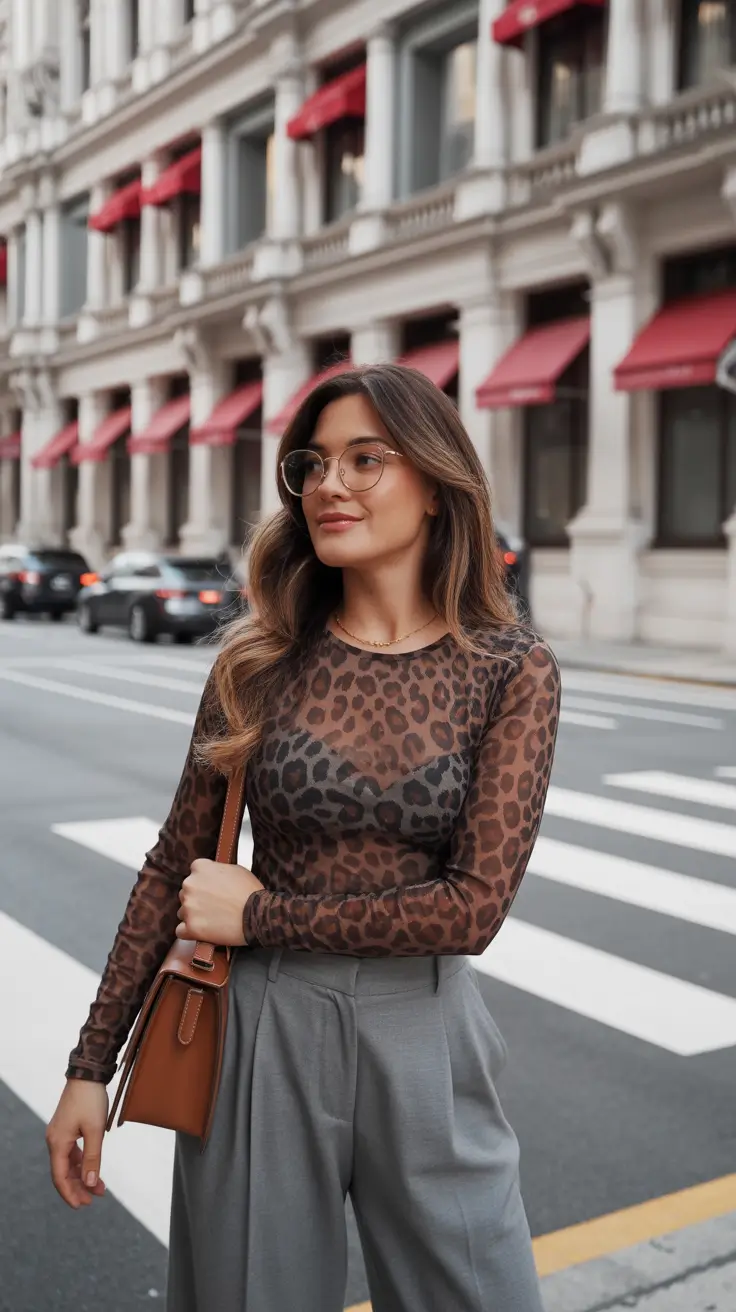 fashion outfits 2026 trends fall Leopard Prints Meet City Chic