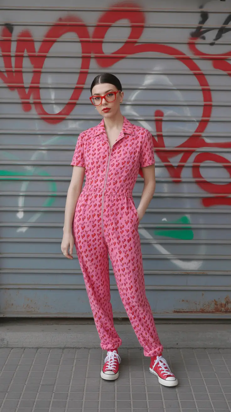 fashion outfits 2026 trends fall Playful Pink Jumpsuit Energy