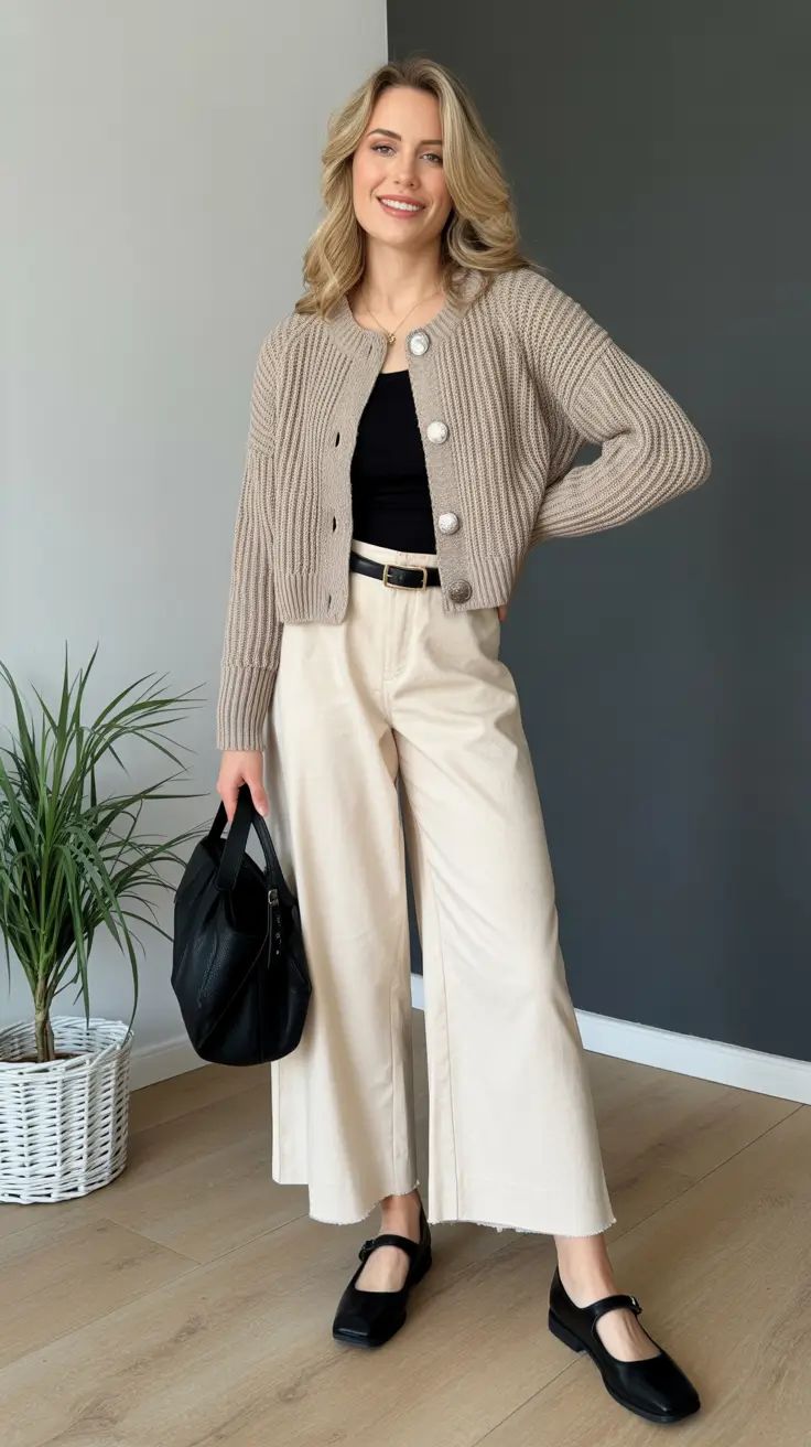 outfits for women over 40 2026 Soft Neutrals and Effortless Warmth