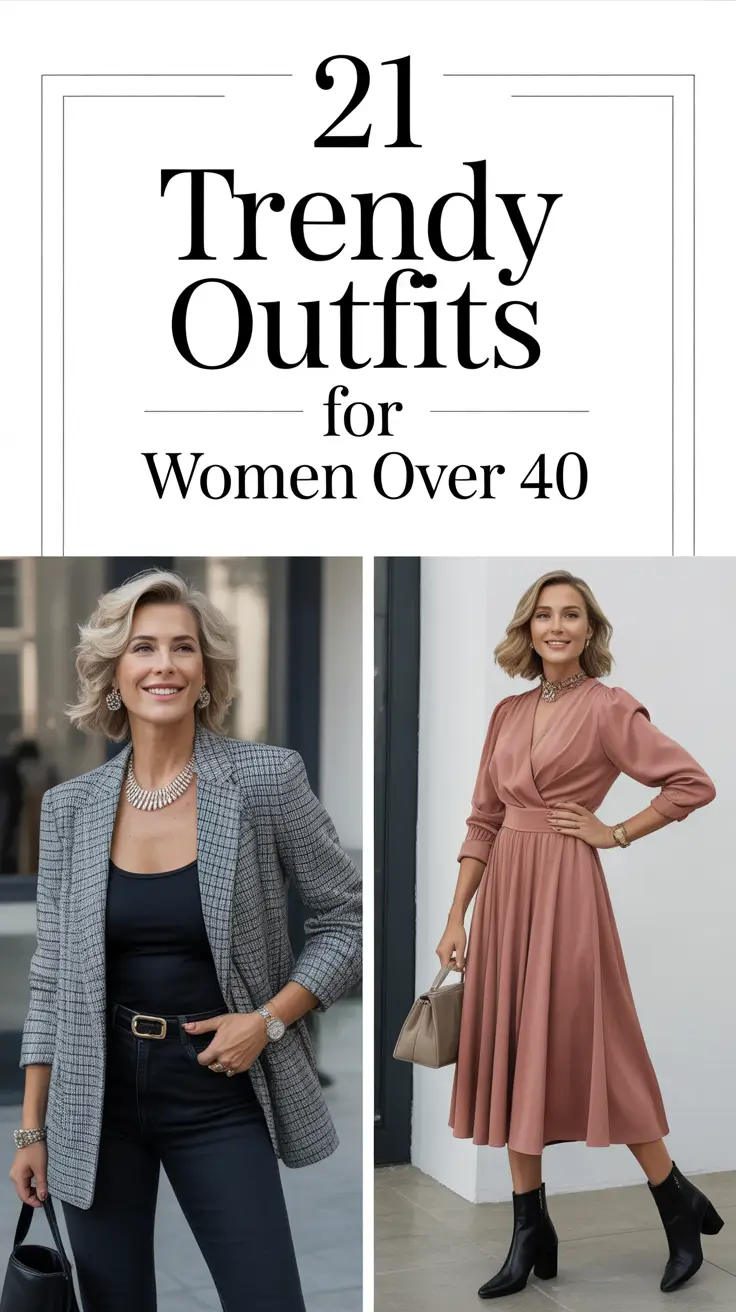Trendy Outfits for Women Over 40 in 2026: Elegant, Casual & Everyday Styles to Try This Year