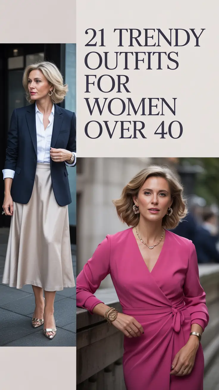Trendy Outfits for Women Over 40 in 2026: Elegant, Casual & Everyday Styles to Try This Year