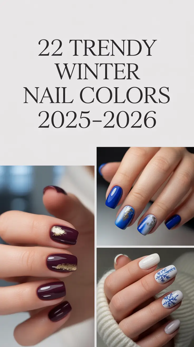 Trendy Winter Nail Colors 2025–2026: Classy Gel & Polish Ideas for Every Season