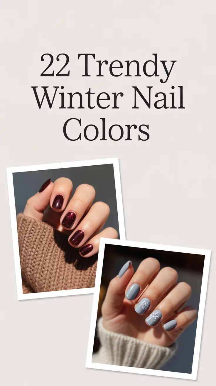 Trendy Winter Nail Colors 2025–2026: Classy Gel & Polish Ideas for Every Season
