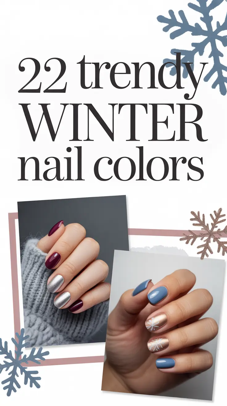 Trendy Winter Nail Colors 2025–2026: Classy Gel & Polish Ideas for Every Season