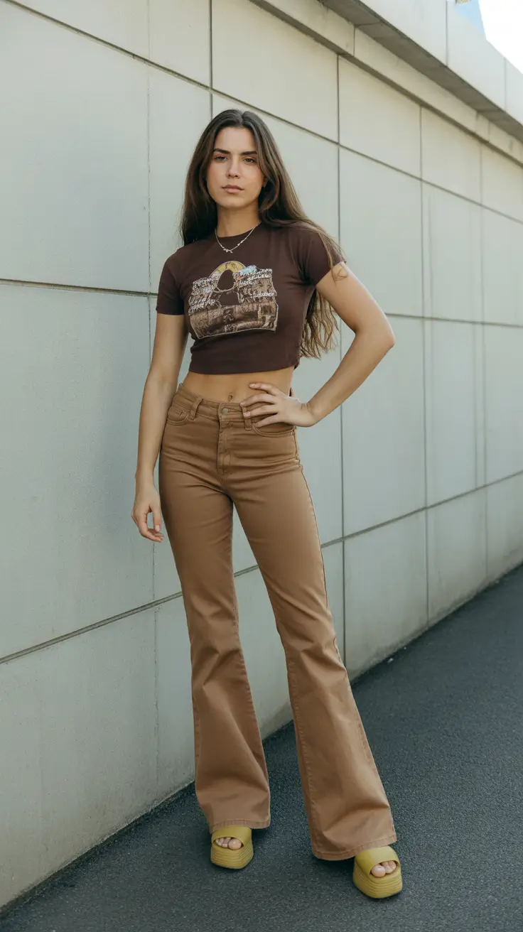 y2k outfits 2000s Chocolate Retro Vibes