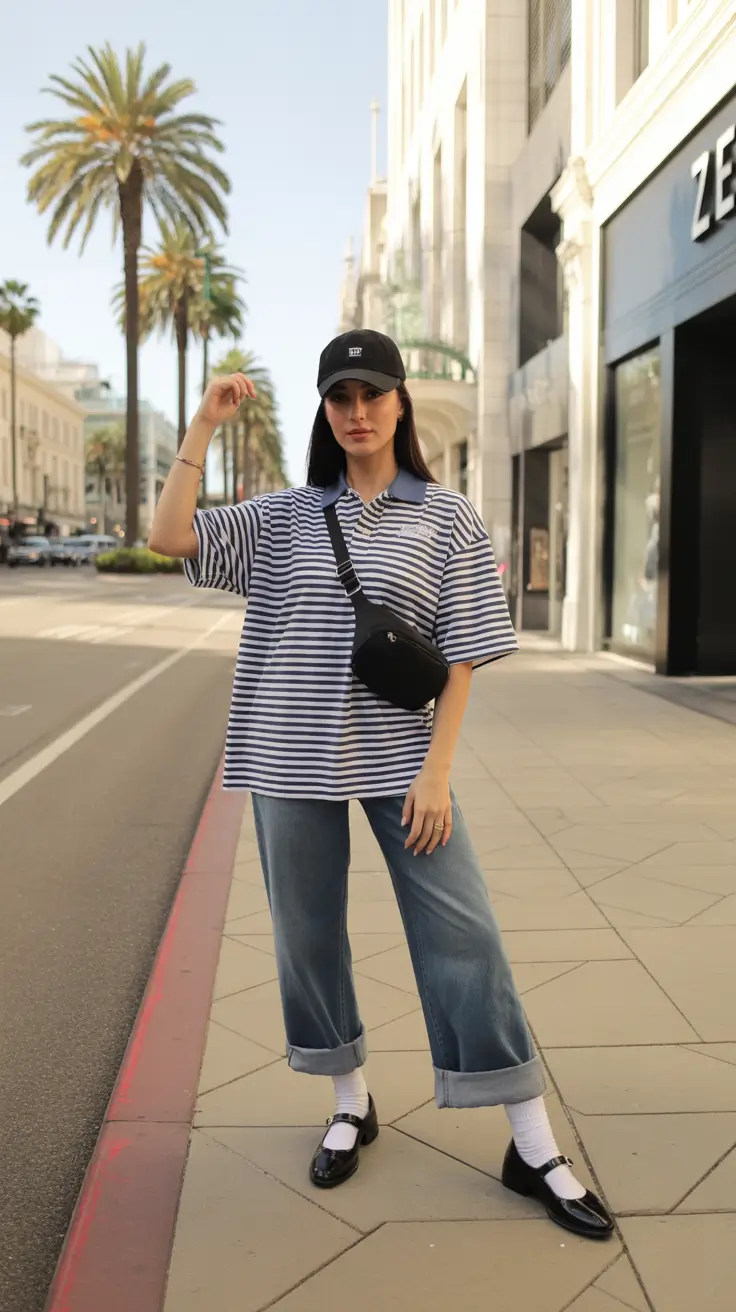 y2k outfits ideas Effortless City Edge