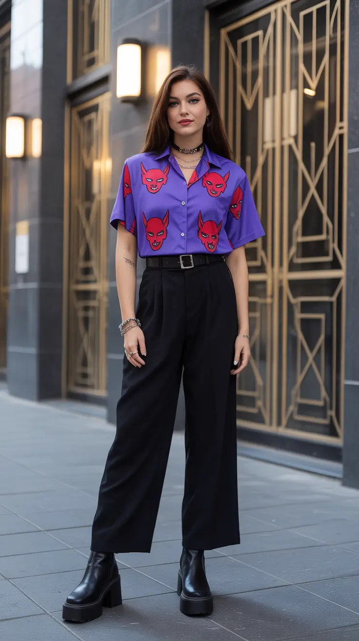 y2k outfits street styles Midnight Rebel