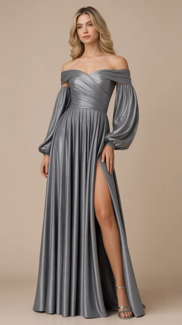 wedding guest outfits 2026 Silver Starlight