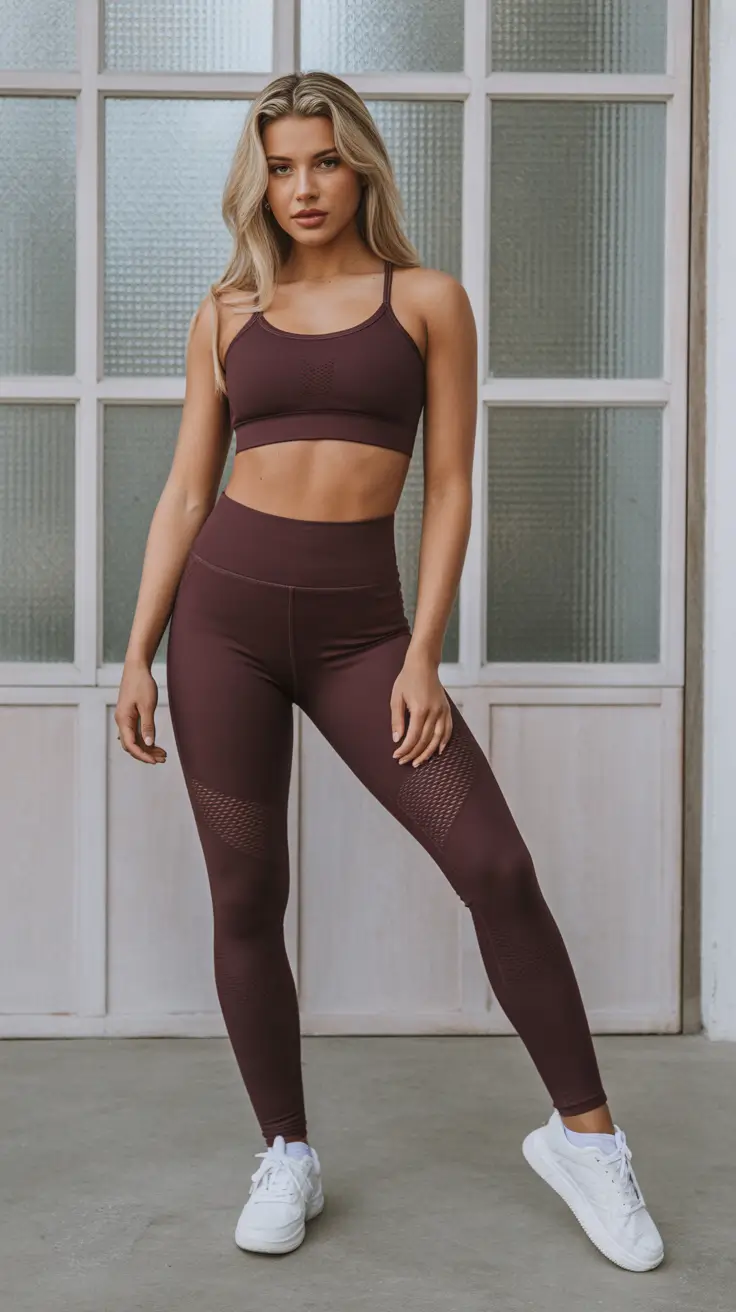 workout outfits women Deep Espresso Edge