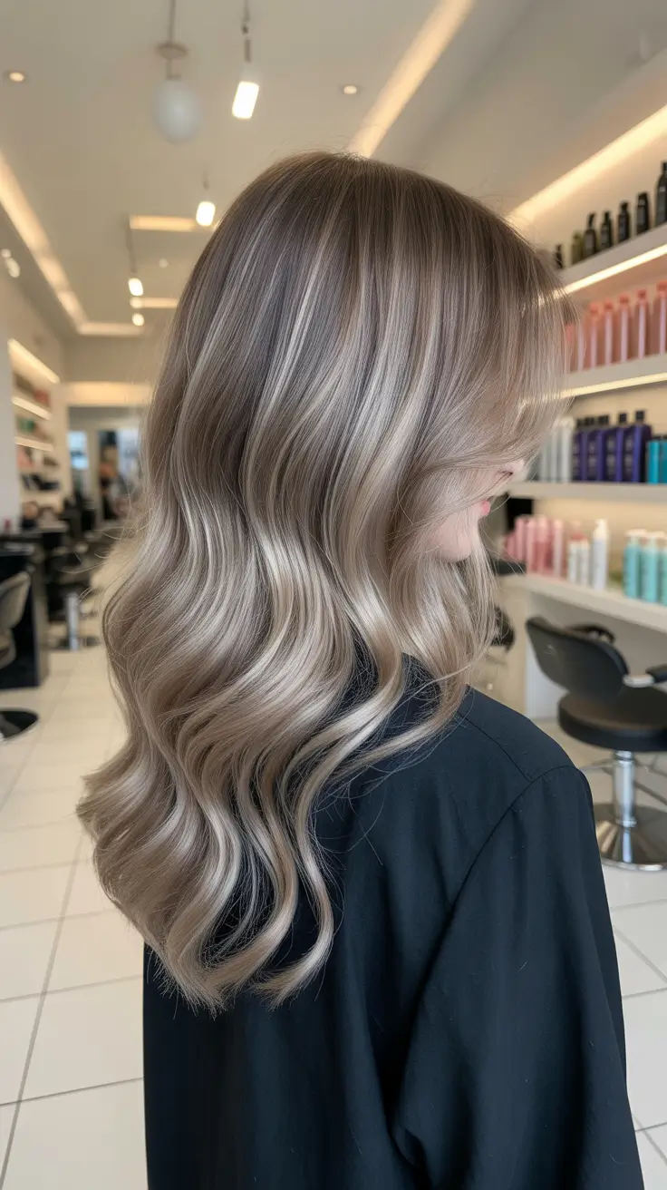 ash blonde hair color 2026 Soft Pearl Waves