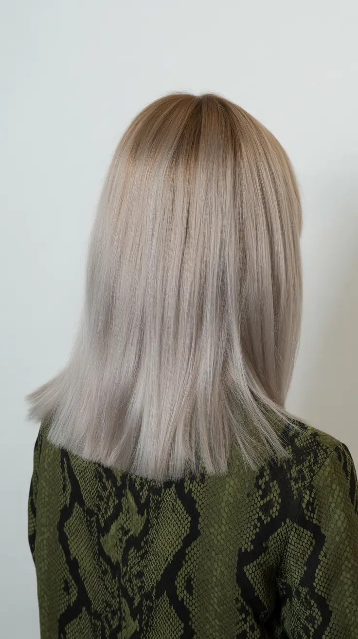 ash blonde hair color 2026 Matte Silver Blend