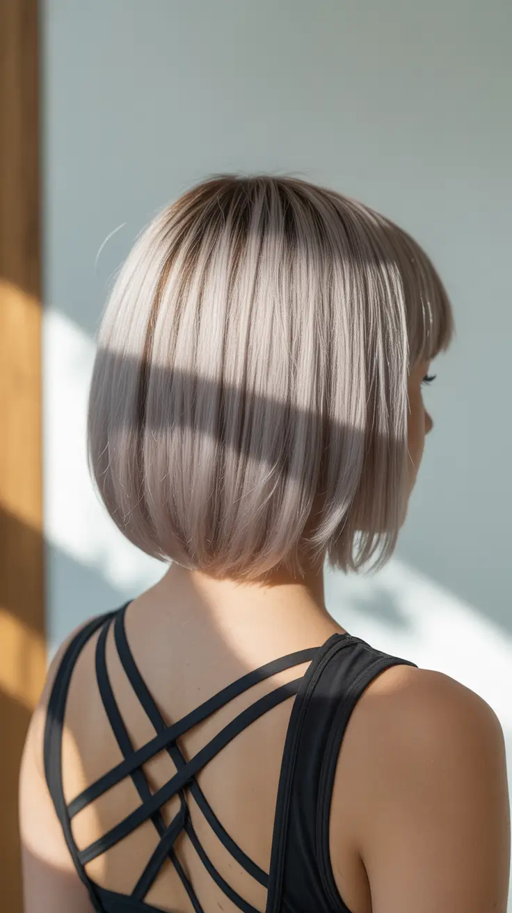 ash blonde hair color 2026 Vanilla Smoke Bob