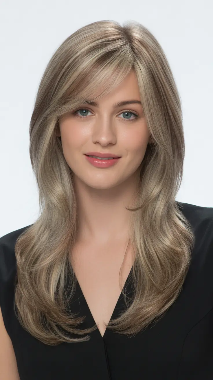 ash blonde hair color 2026 Honey Ash Layers