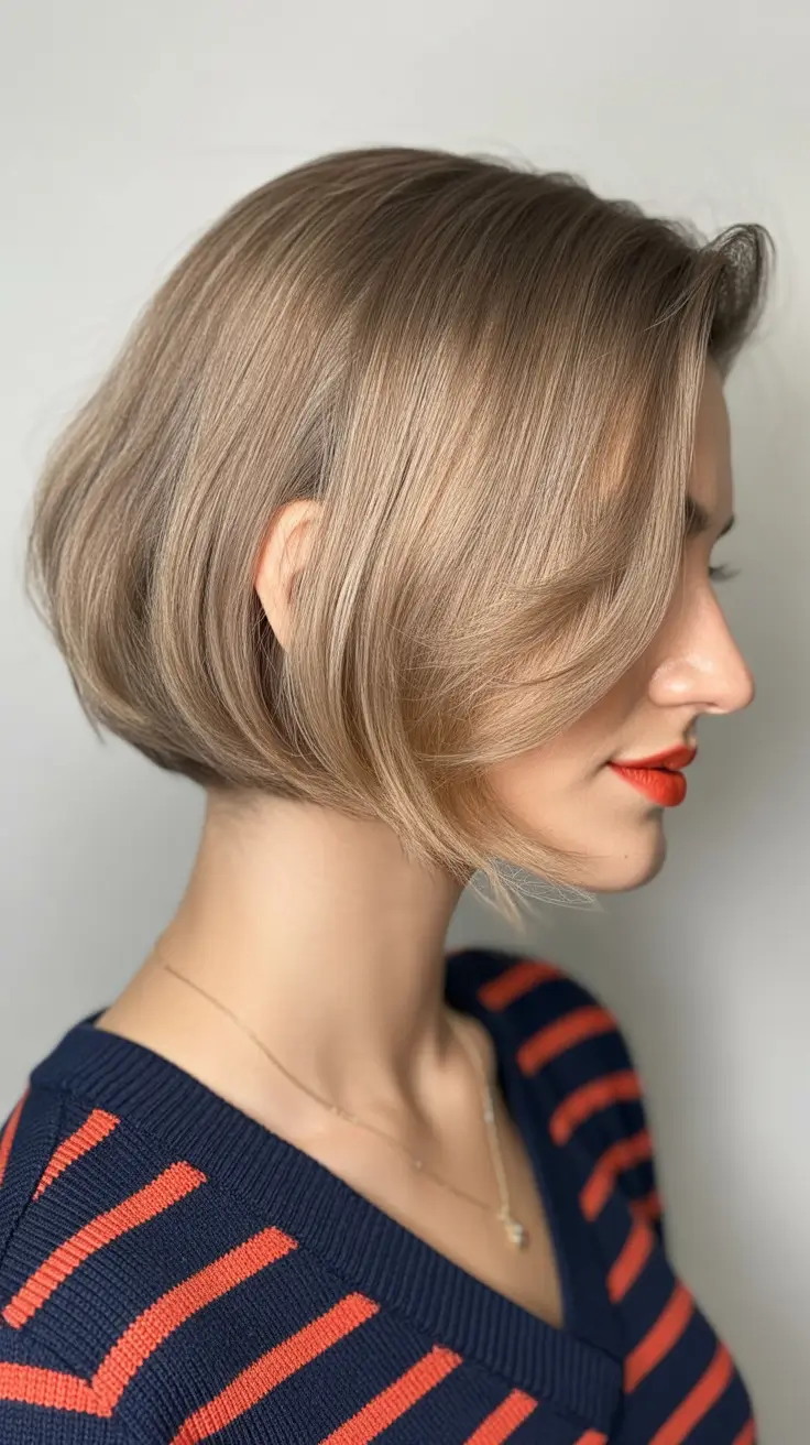 ash blonde hair color 2026 Matte Cream Bob