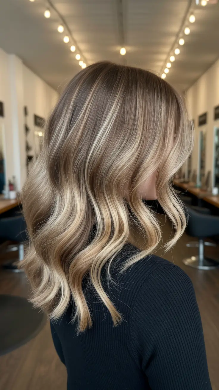 ash blonde hair color 2026 Champagne Smoke Waves