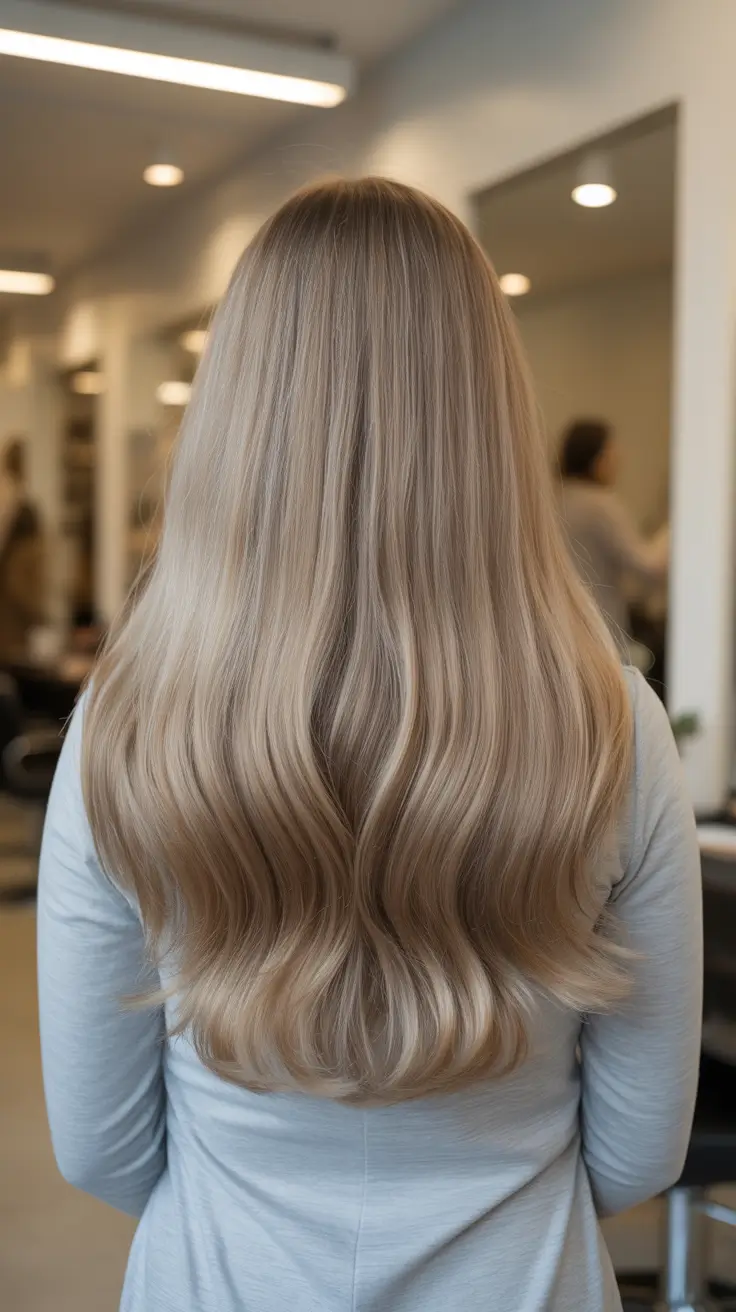 ash blonde hair color 2026 Silky Mushroom Blonde