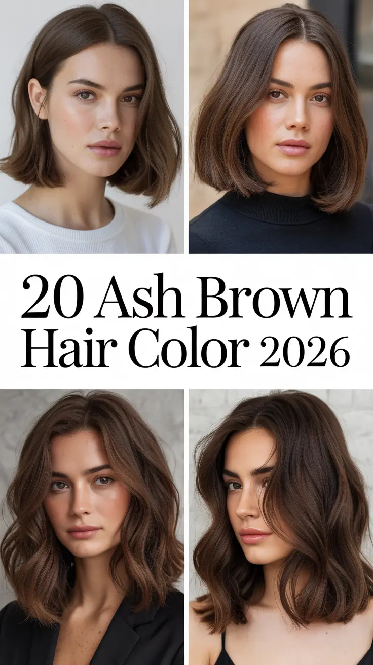 Ash Brown Hair Color 2026: Cool, Smokey, and Golden Shades for Every Skin Tone
