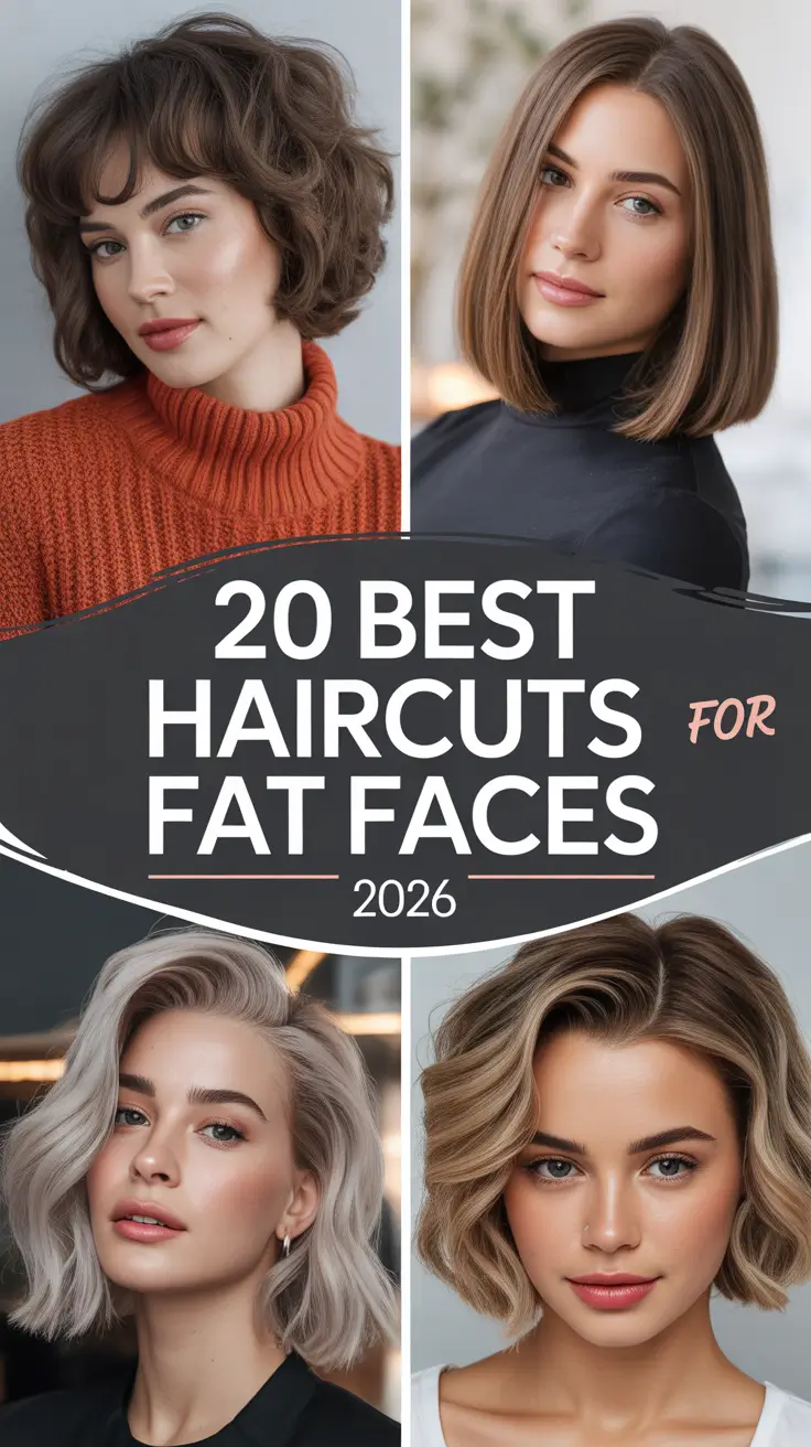 Best Haircuts for Fat Faces 2026: Flattering Short, Medium & Long Styles That Slim and Shine
