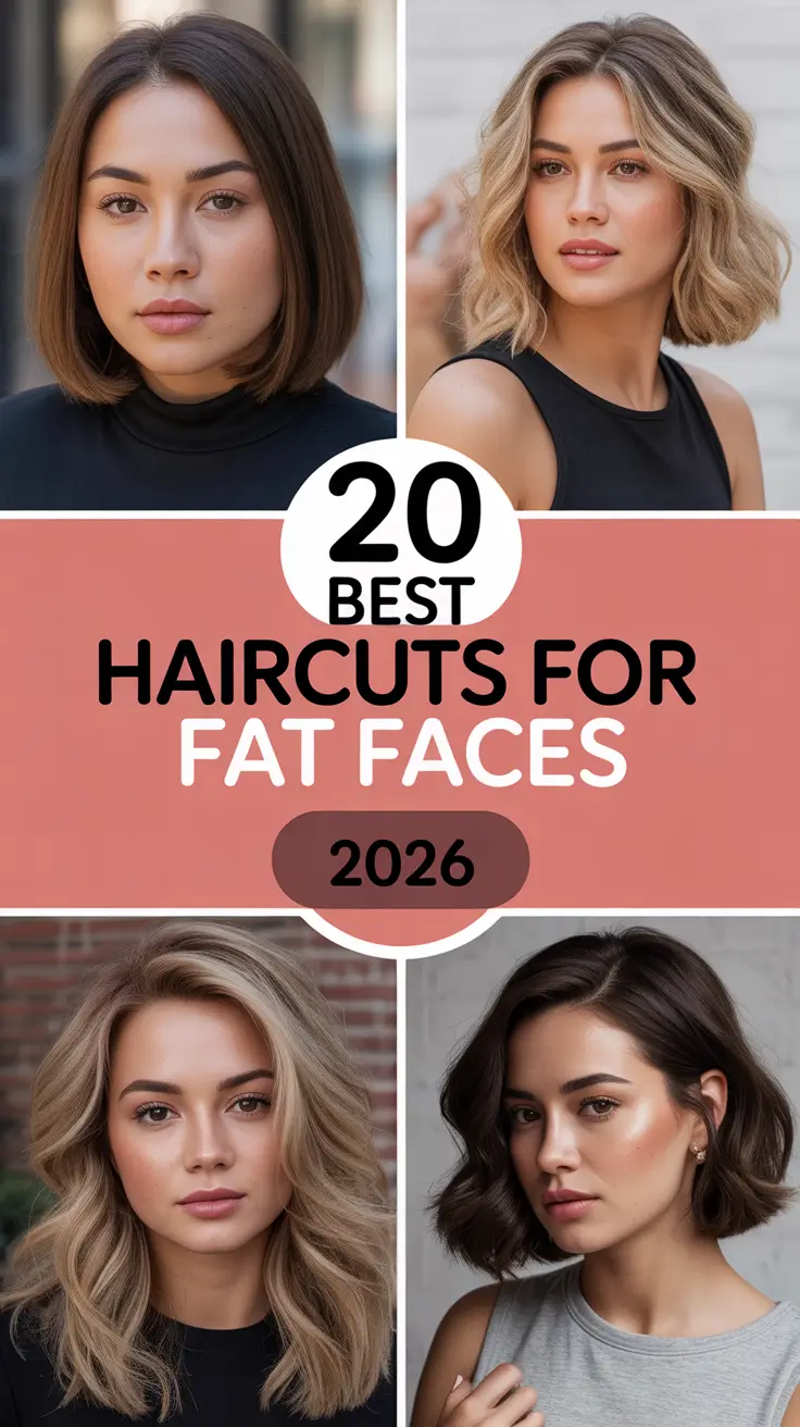 Best Haircuts for Fat Faces 2026: Flattering Short, Medium & Long Styles That Slim and Shine