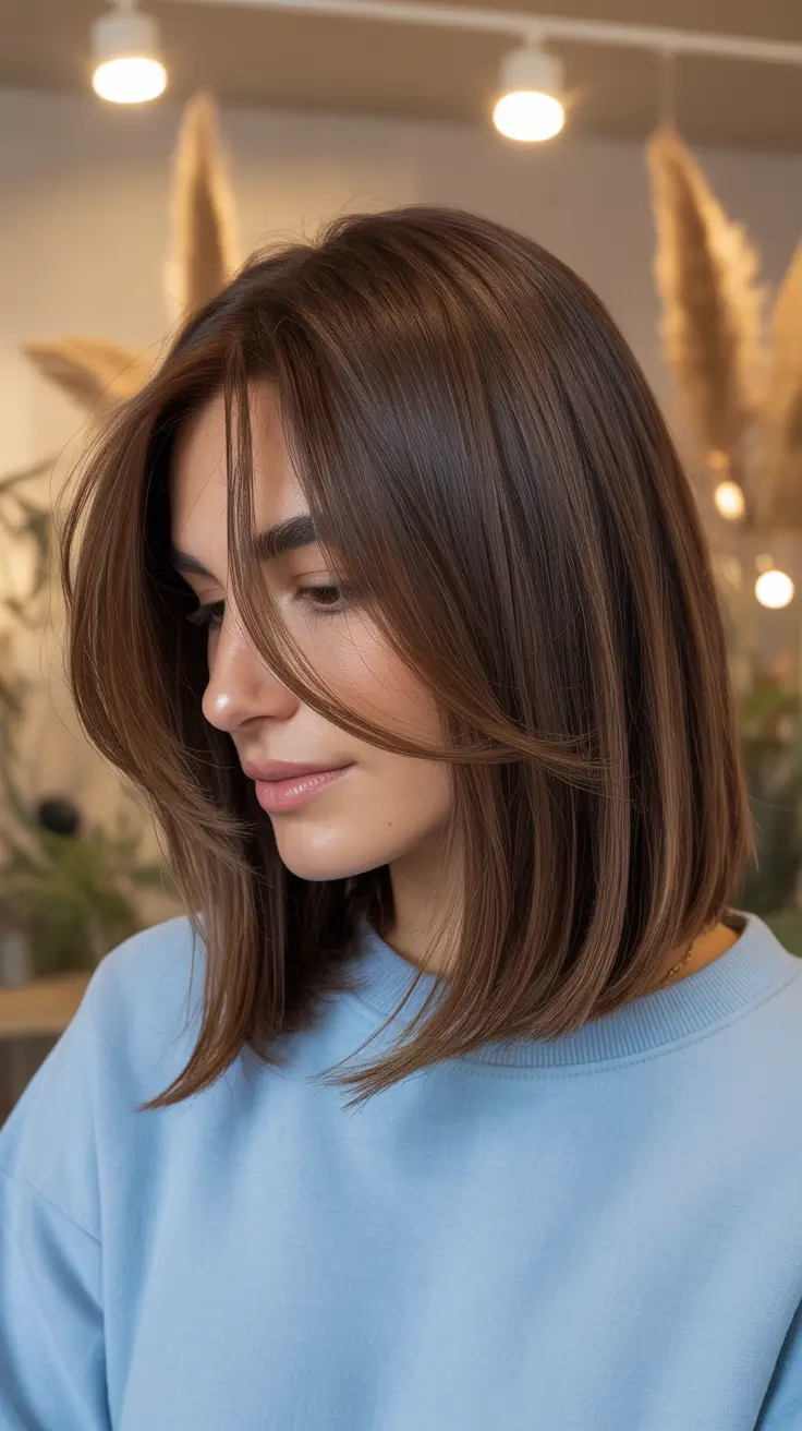 Best haircuts for medium hair 2026 Polished Step Layers