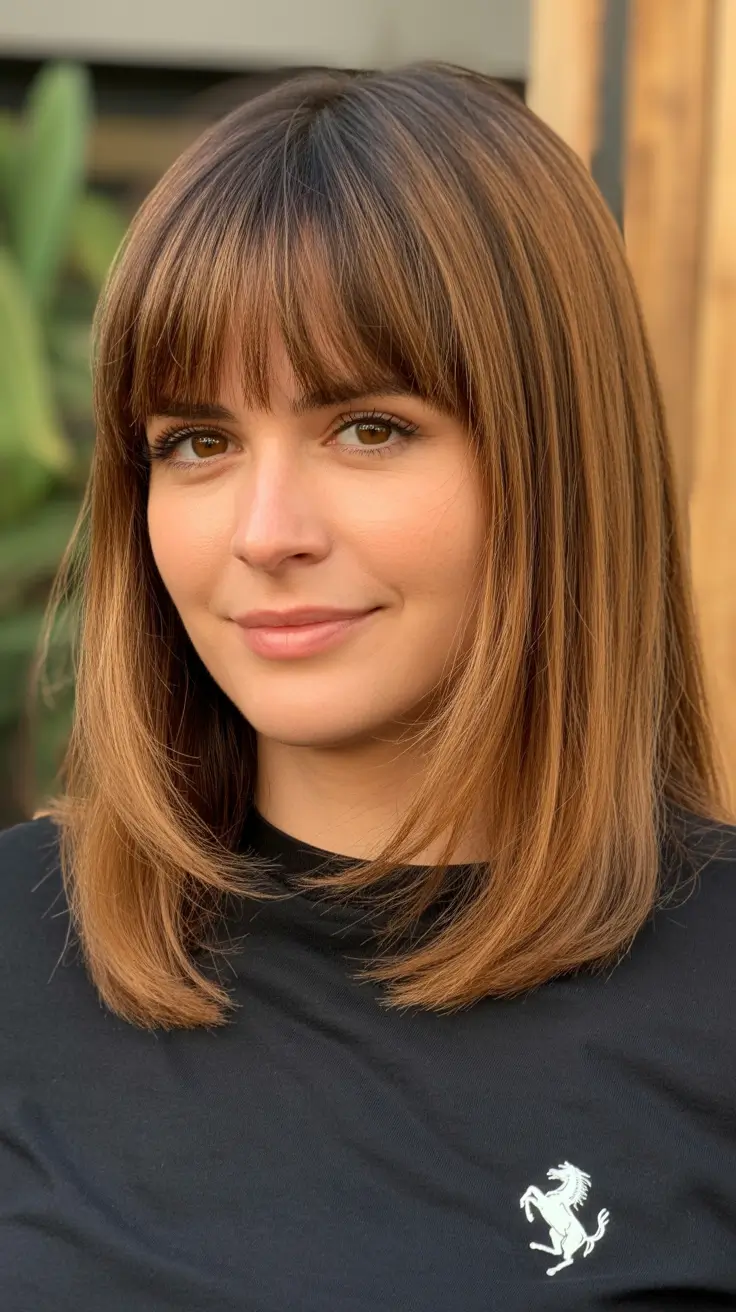 haircuts for thin fine hair medium straight bangs 2026