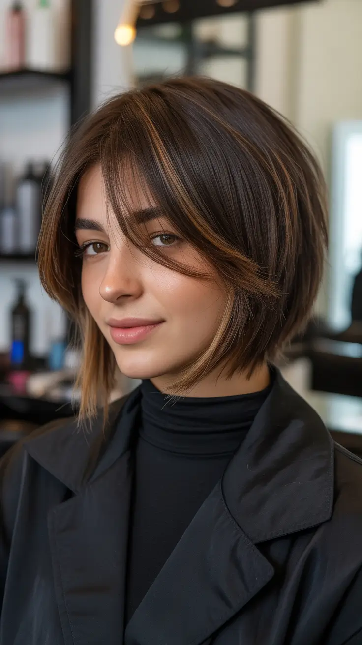 haircuts for thin fine hair short brunette layers 2026