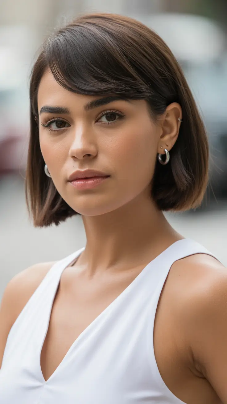 haircuts for thin fine hair short bangs bob 2026